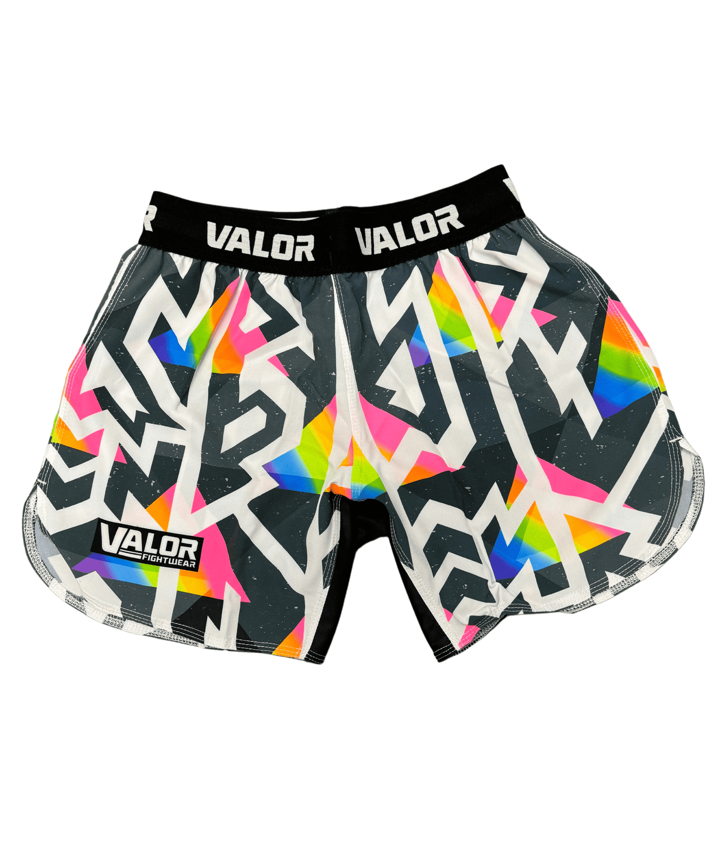 Geometric Design No Gi BJJ/MMA Board Shorts - Fusion Flow - Valor Fightwear MMA Shorts Valor Fightwear