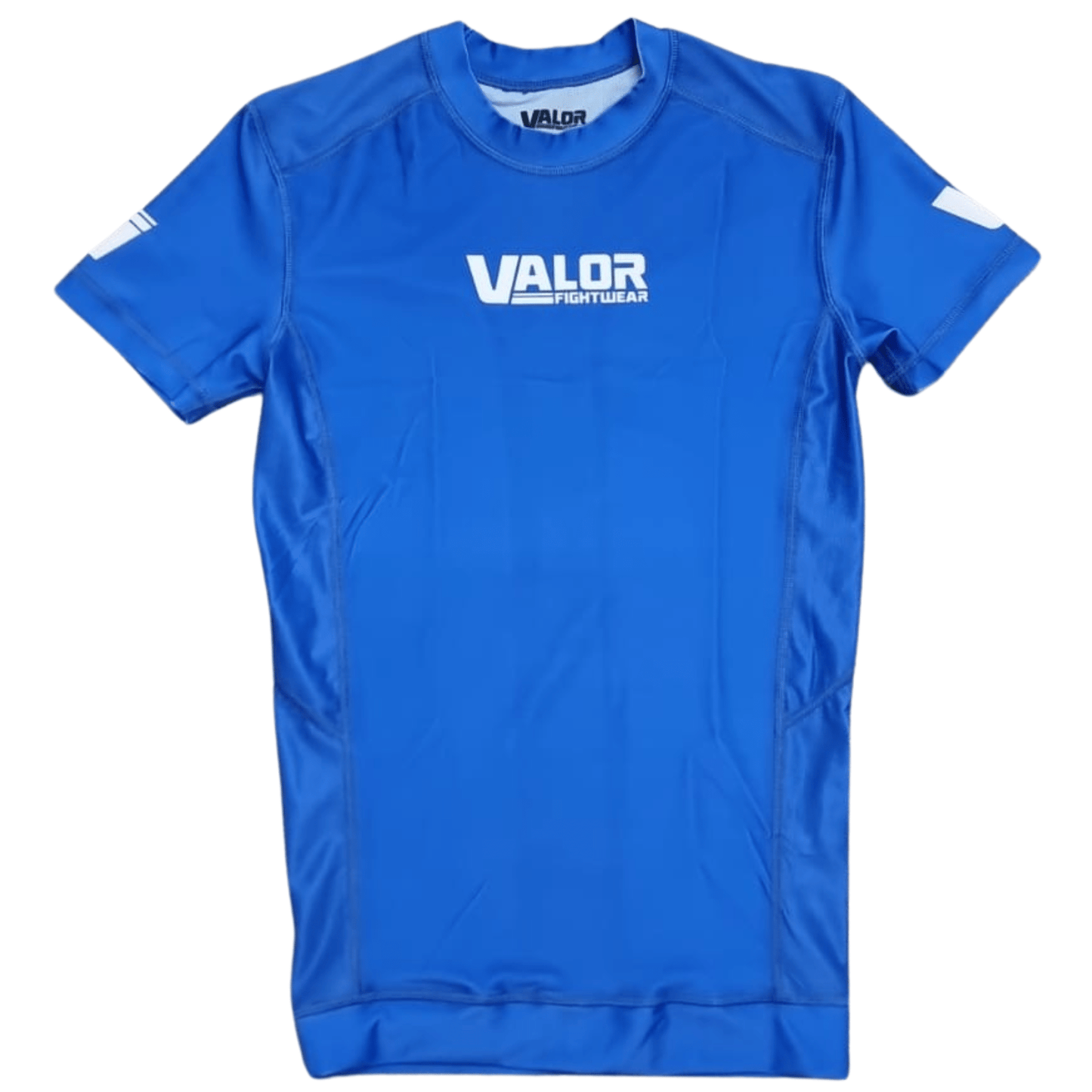 VALOR BLUE MESH SHORT SLEEVE RASH GUARD