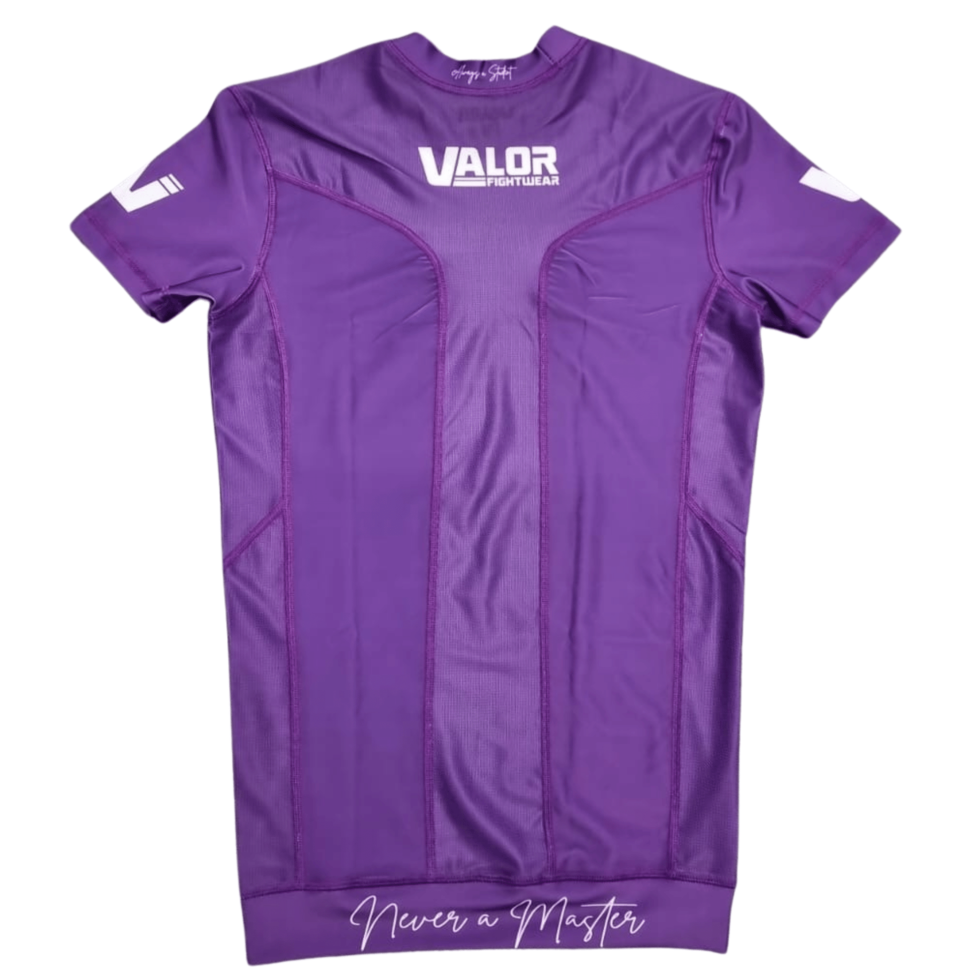 VALOR PURPLE MESH SHORT SLEEVE RASH GUARD